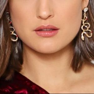 NASTY GAL Snake Drop Earrings